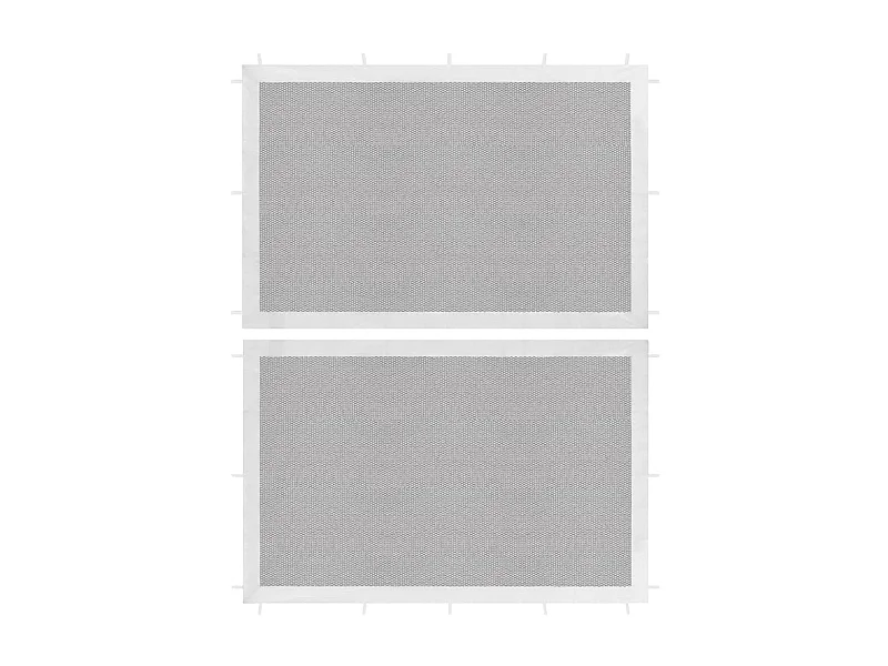 Pared lateral de carpa de fiesta 2 uds malla blanco y negra ES450758