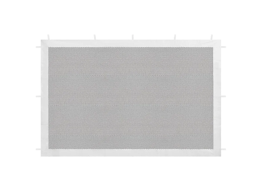 Parede lateral p/ tenda de festas malha branco e preto PT120039