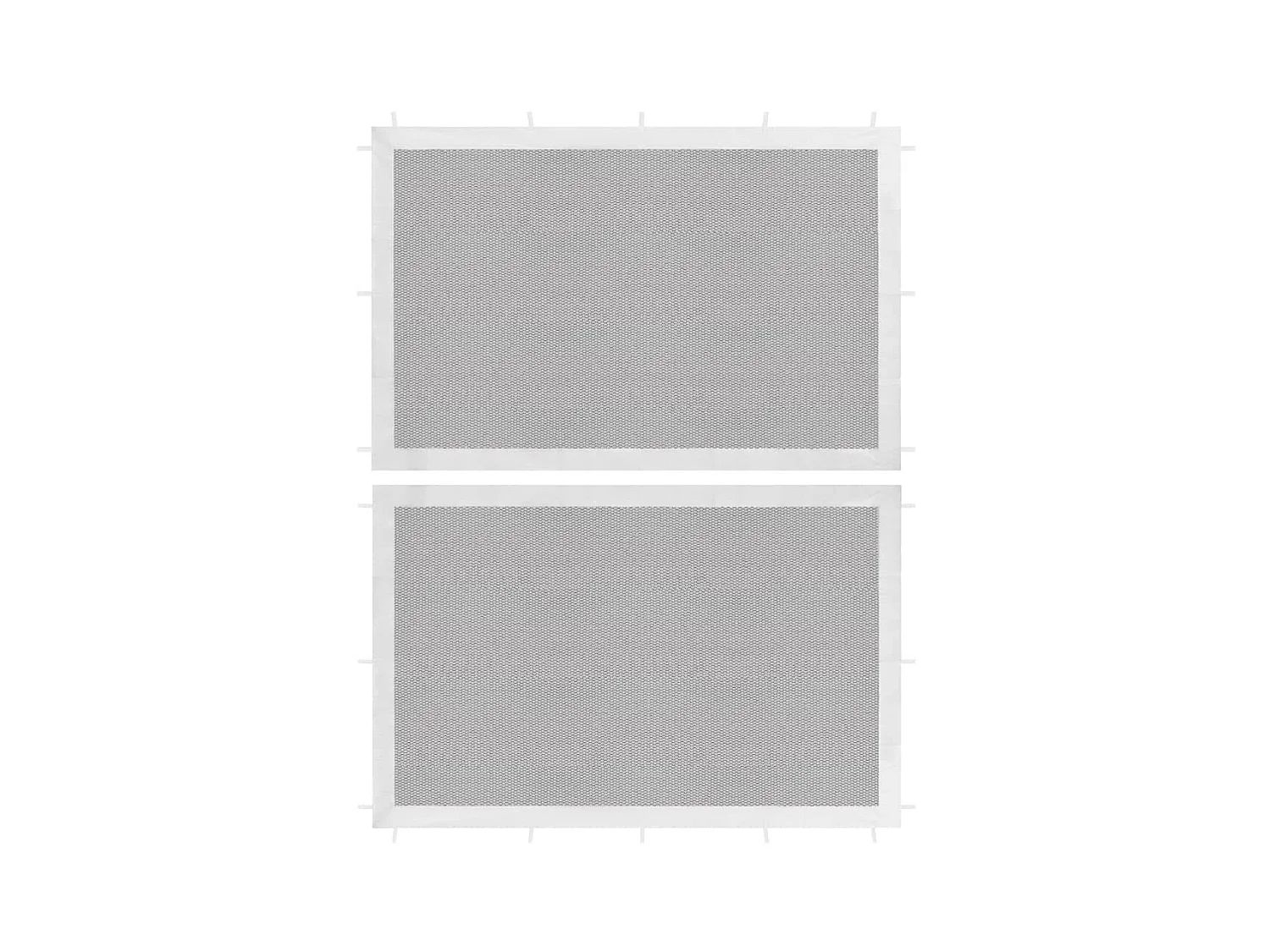 Paroi de Tente de réception 2 pcs Maille Blanc et noir  WVGQ6893