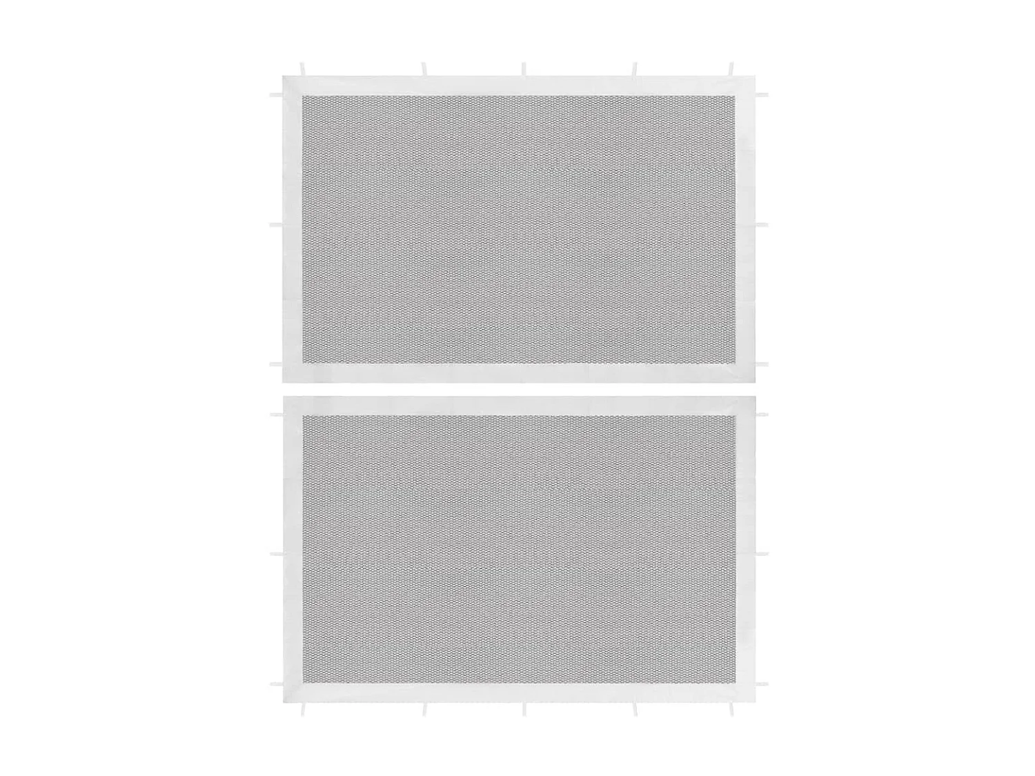 Parede lateral p/ tenda de festas malha branco e preto PT120039