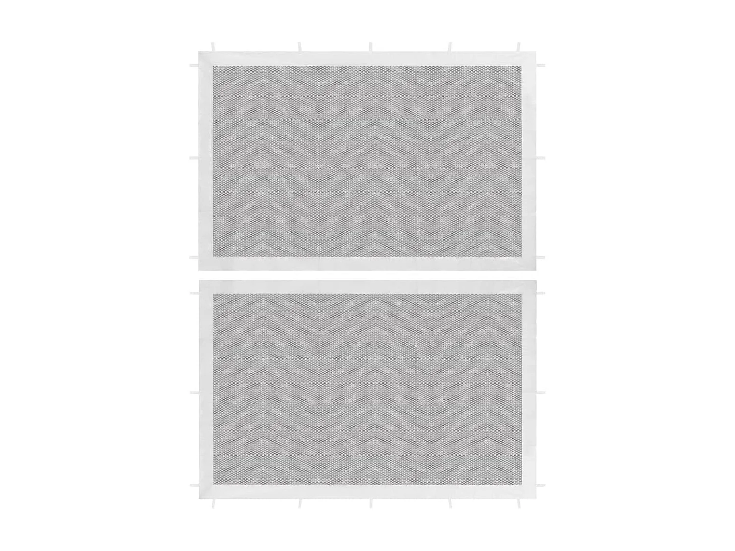 Pared lateral de carpa de fiesta 2 uds malla blanco y negra ES450758