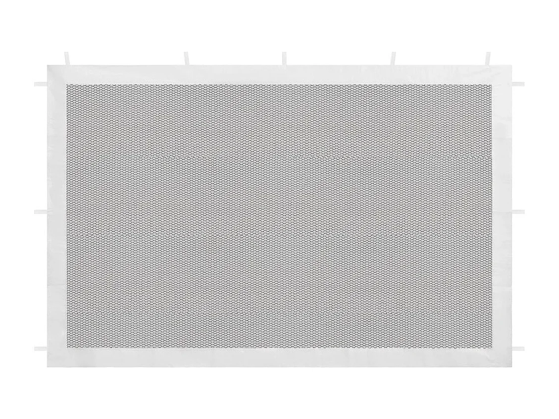 Pared lateral de carpa de fiesta 2 uds malla blanco y negra ES450758