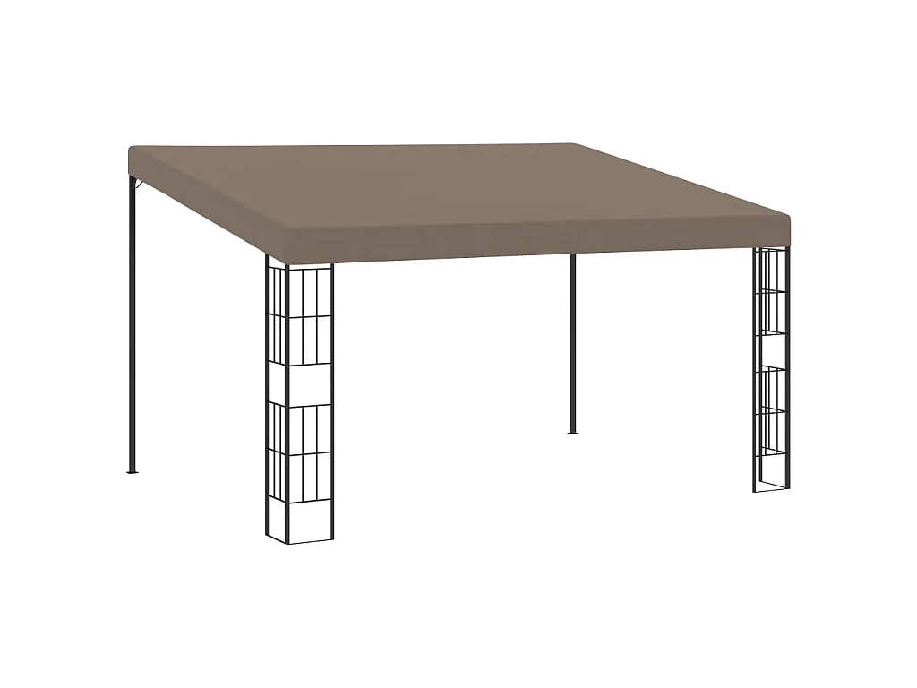 Wandprieel 4x3 m stof taupe NL540521