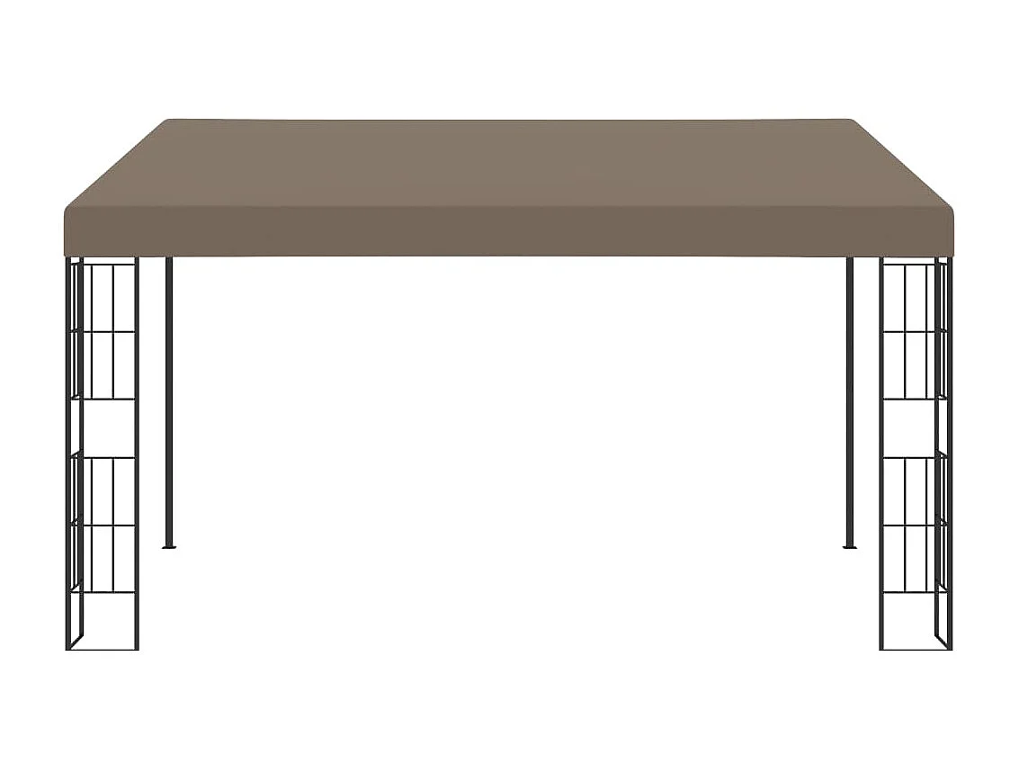 Wandprieel 4x3 m stof taupe NL540521