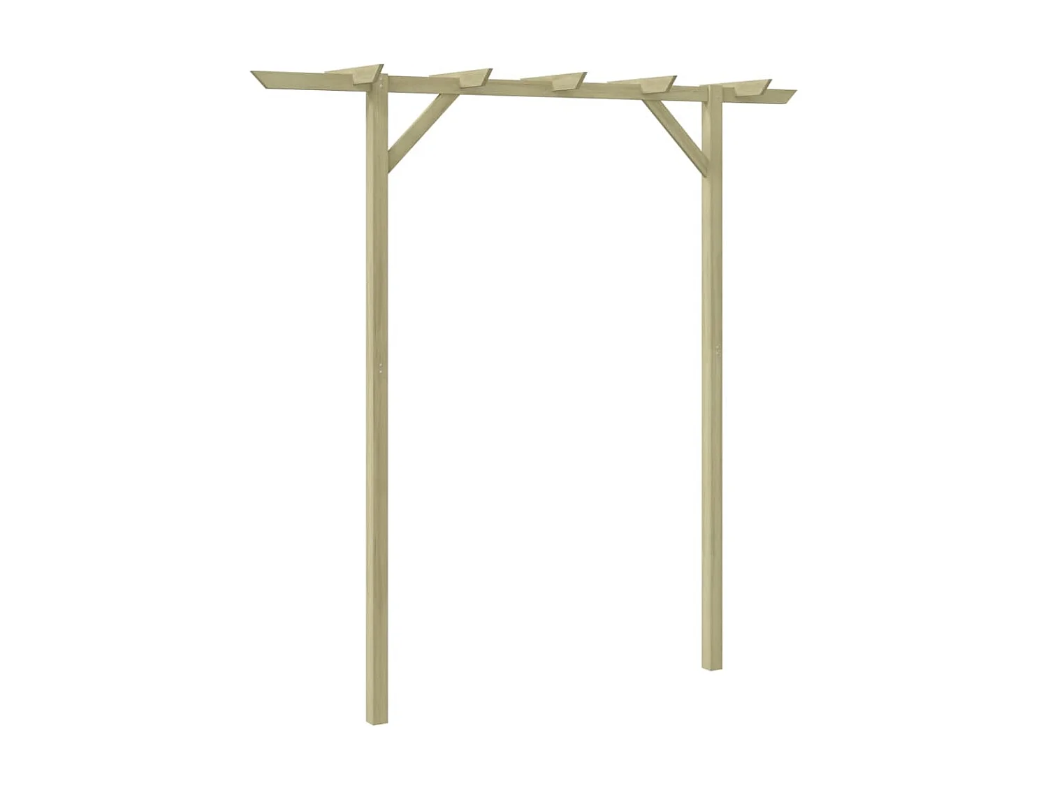 Pérgola de jardín de madera 205x40x203 cm ES393490