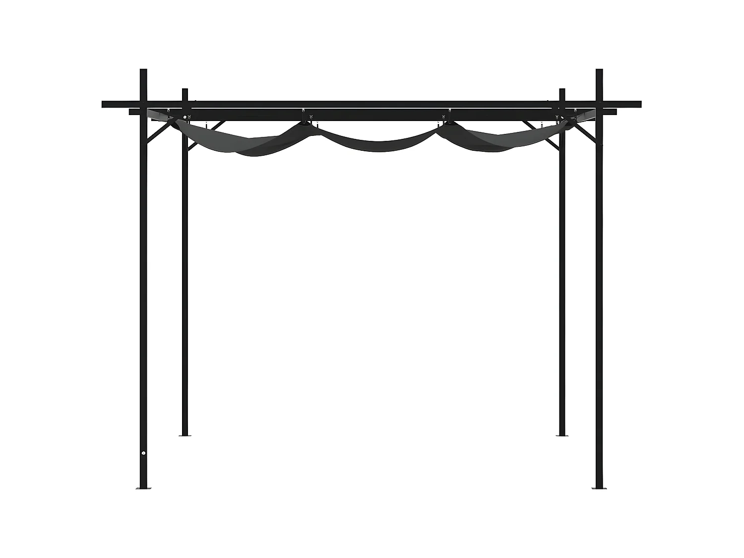 Pergola avec toit rétractable anthracite 295x292x230 cm WVGQ1012