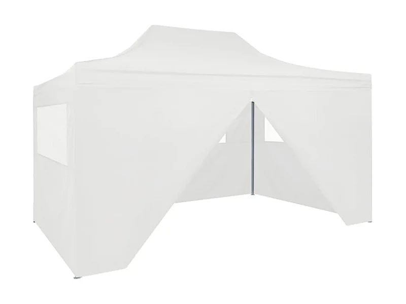Tenda para festas dobrável c/ 4 paredes laterais 3x4,5 m branco PT766253