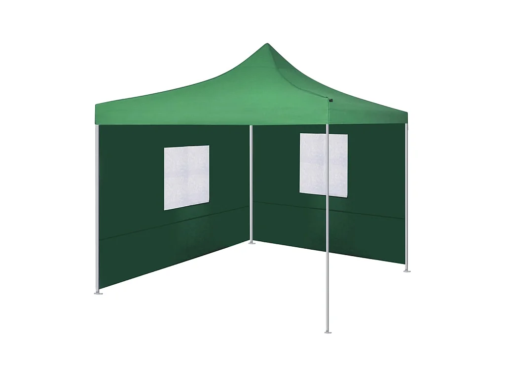 Tente pliable avec 2 parois 3 x 3 m Vert WVGQ7604