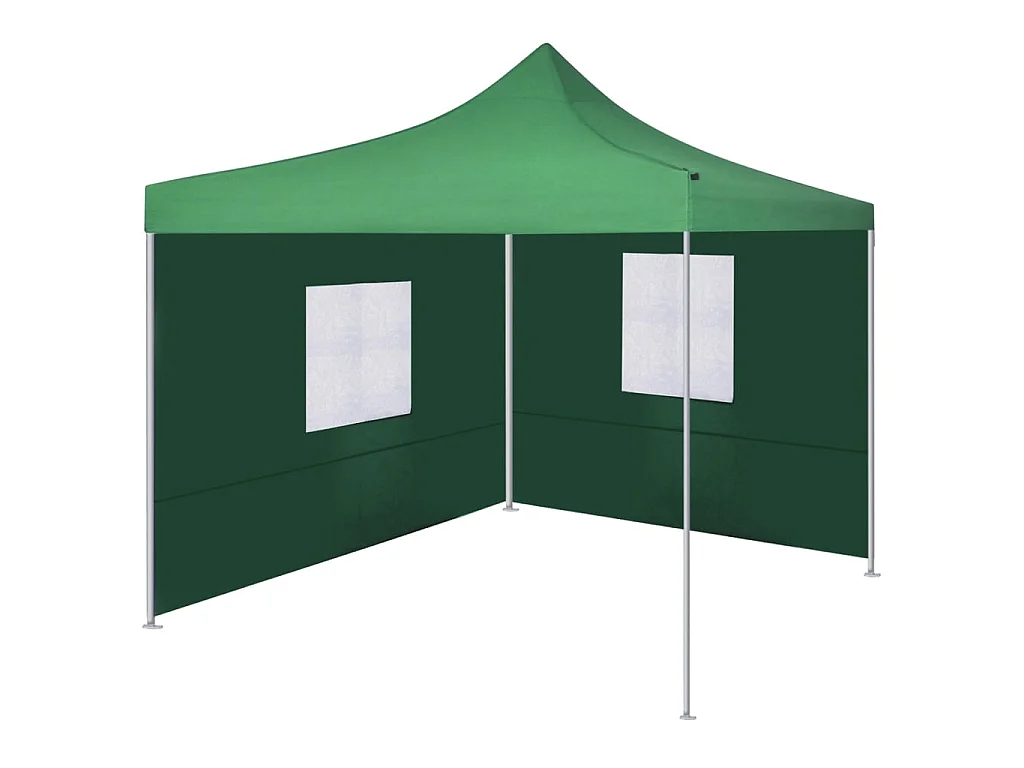 Vouwtent met 2 wanden 3x3 m groen NL156306
