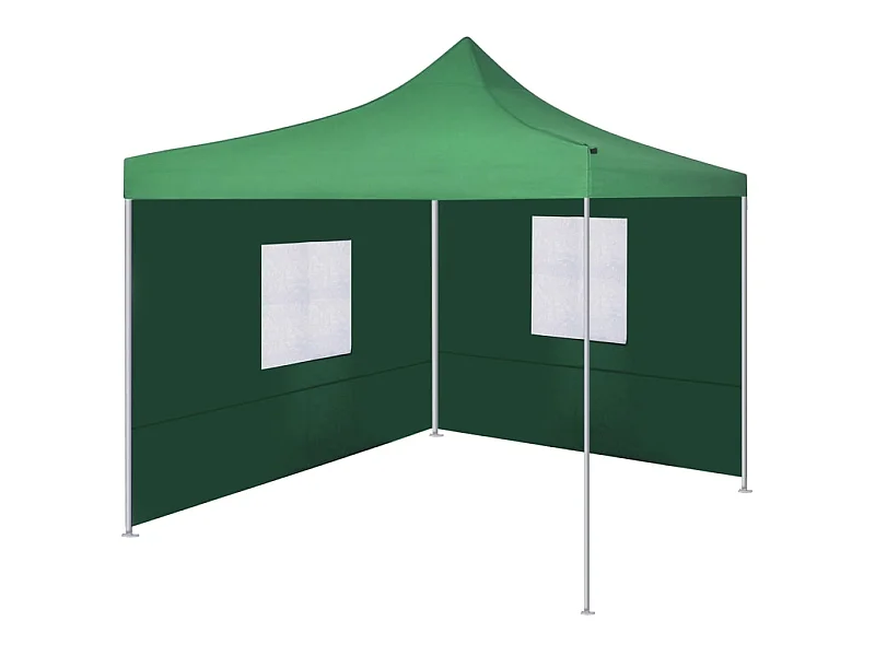 Vouwtent met 2 wanden 3x3 m groen NL156306