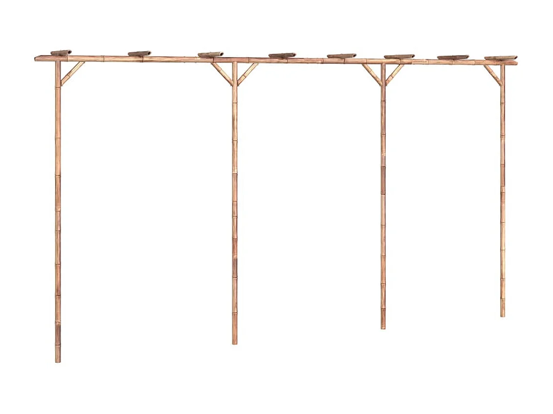Pérgola de bambú 385x40x205 cm ES596437