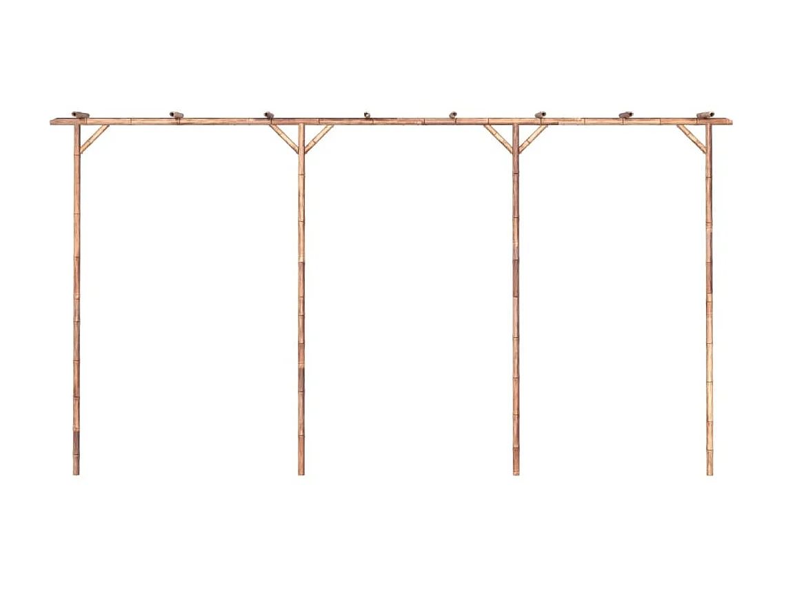 Pérgola de bambú 385x40x205 cm ES596437