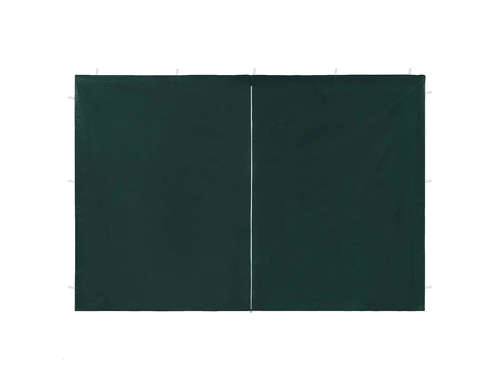 Paroi de Tente de réception 2 pcs avec fermeture éclair PE Vert WVGQ3200