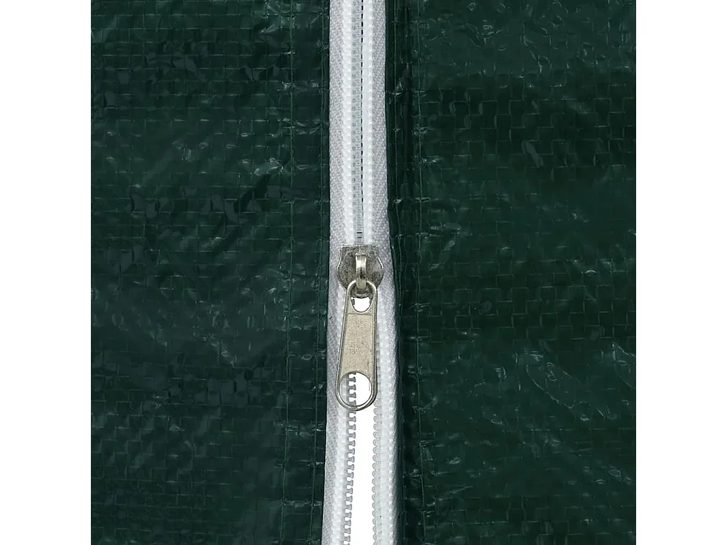 Paroi de Tente de réception 2 pcs avec fermeture éclair PE Vert WVGQ3200