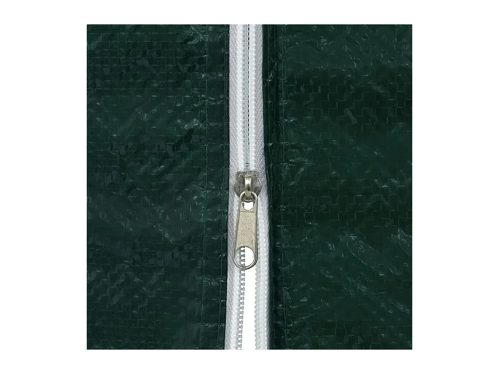 Paroi de Tente de réception 2 pcs avec fermeture éclair PE Vert WVGQ3200