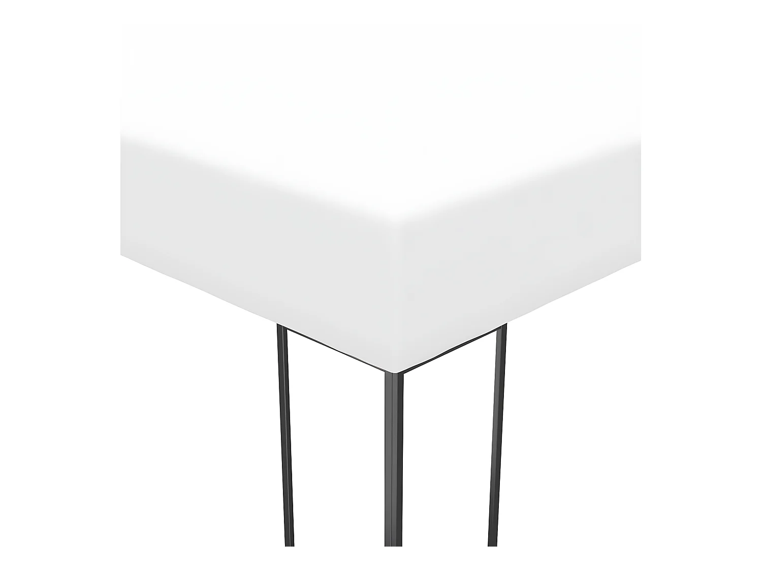 Tuinpaviljoen met LED-lichtslinger 3x3 m wit NL908655