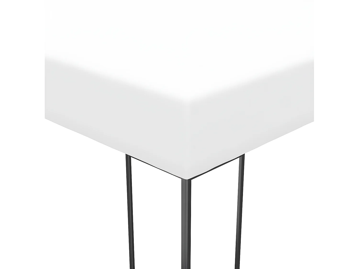 Tonnelle de jardin avec guirlande lumineuse à LED 3x3 m Blanc WVGQ9171