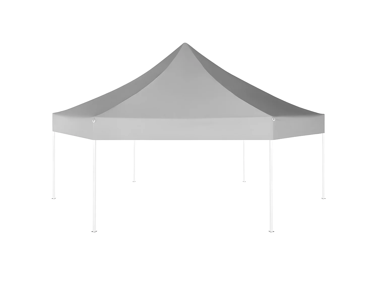 Tonnelle hexagonal pliable Gris 3,6x3,1 m WVGQ9687