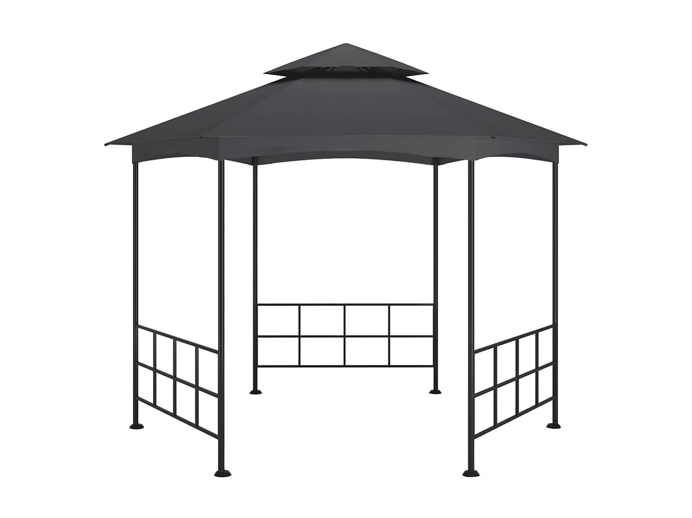 Gazebo - Tenda de recepção com paredes laterais 3,1x2,7 m antracite PT331586