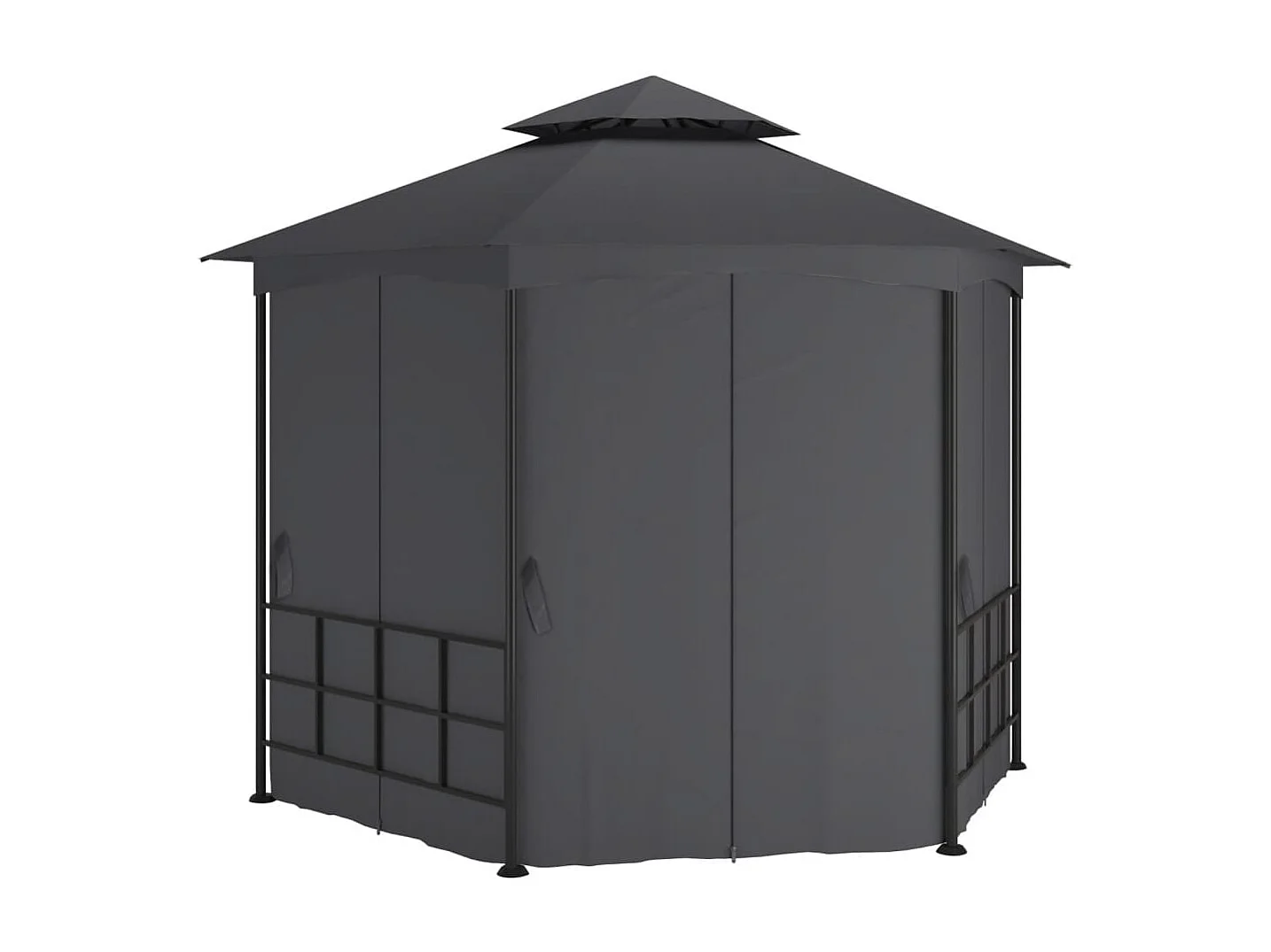 Tonnelle avec parois 3,1x2,7 m Anthracite WVGQ7860