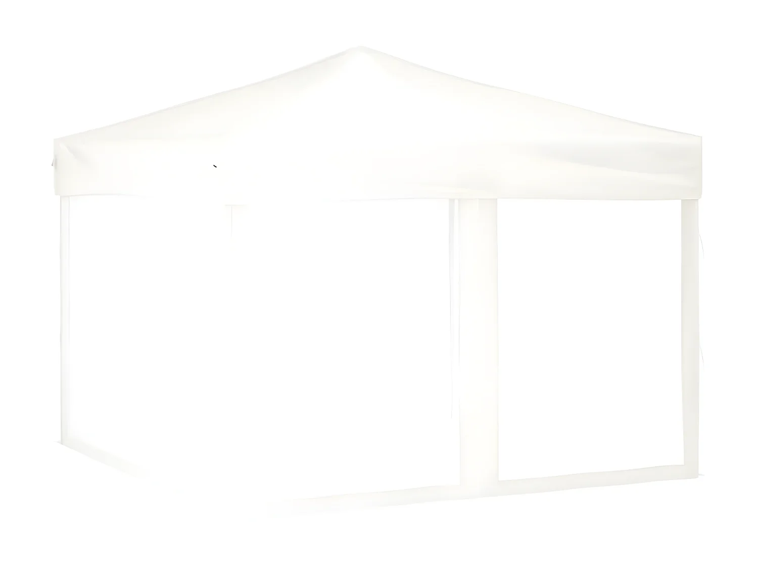 Carpa para fiestas plegable con paredes laterales blanca 3x3 m ES810916