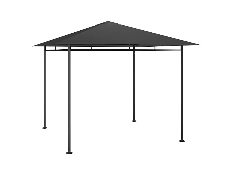 Gazebo - Tenda de recepção 3x3x2,7 m 180 g/m² antracite PT563255
