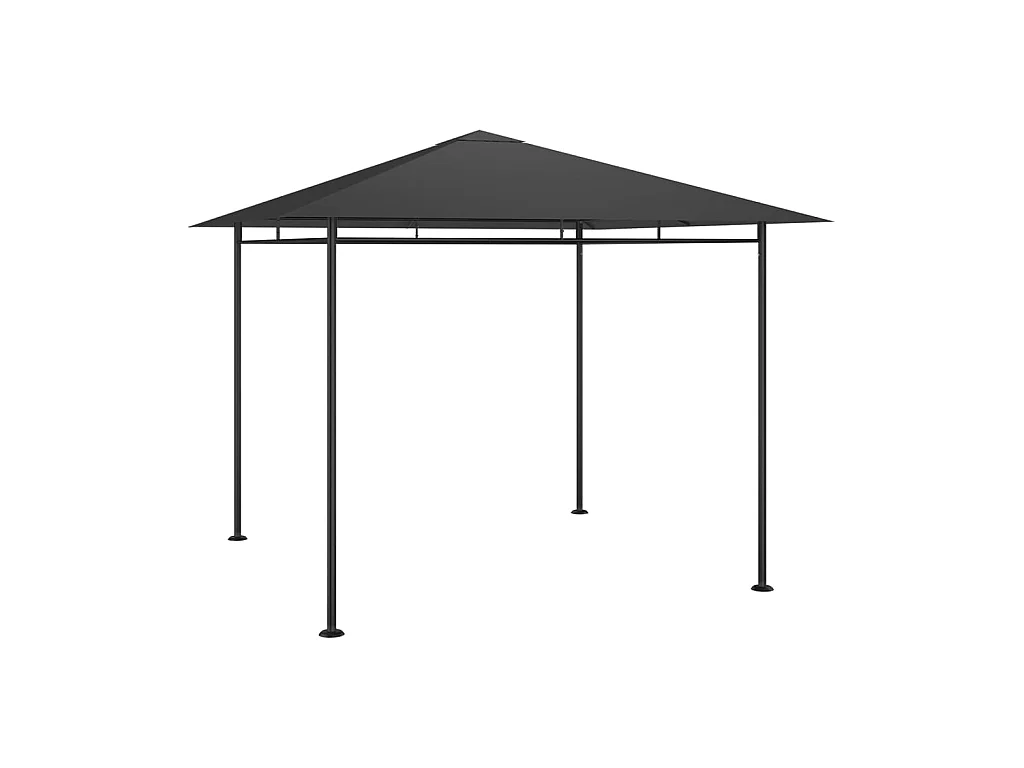 Tonnelle 3x3x2,7 m Anthracite 180 g/m² WVGQ4973