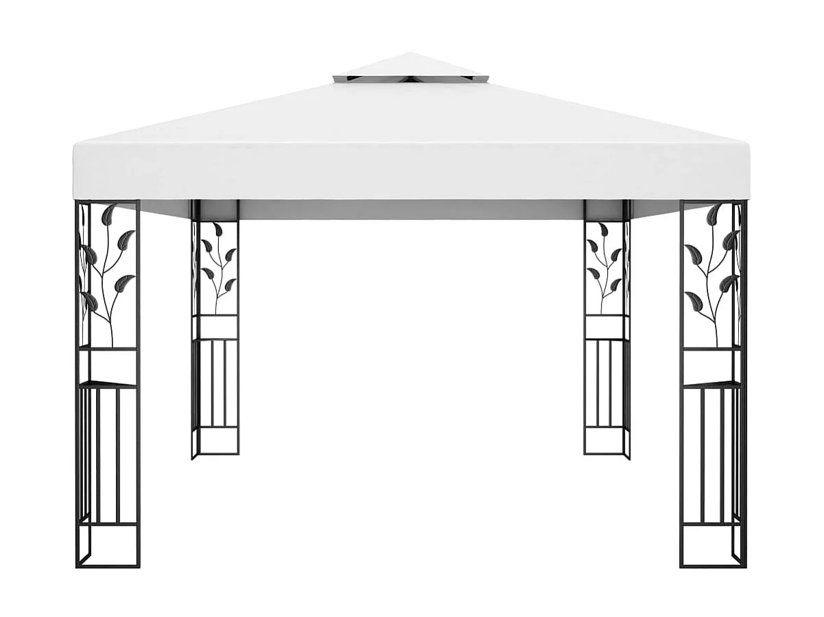 Tonnelle avec double toit 3x4 m Blanc WVGQ1041