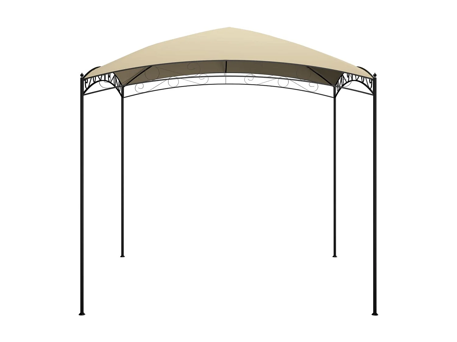 Gazebo - Tenda de recepção 3x3x2,65 m 180 g/m² creme PT249388