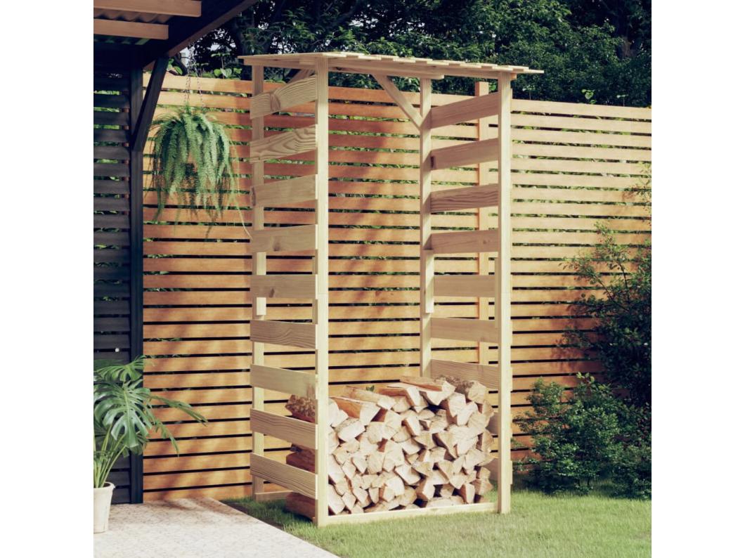 Pergola met dak 100x90x200 cm geïmpregneerd grenenhout NL602478