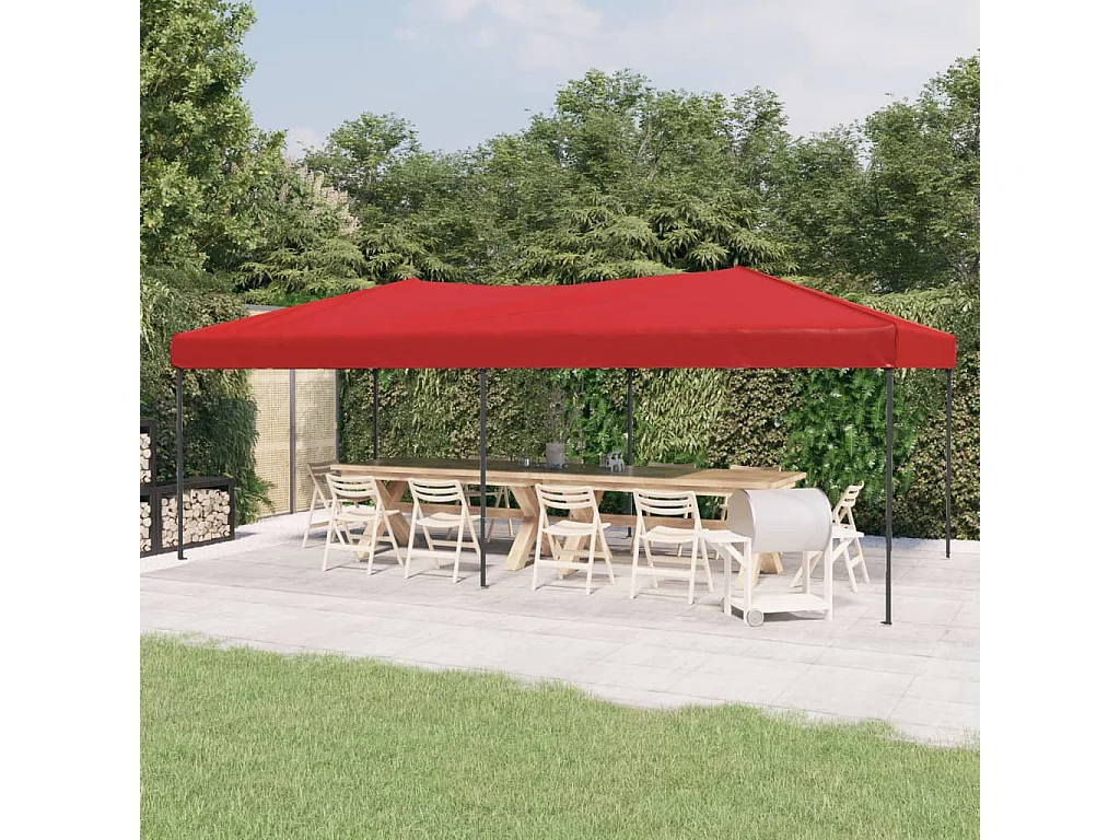 Tenda para festas dobrável 3x6 m vermelho PT176364
