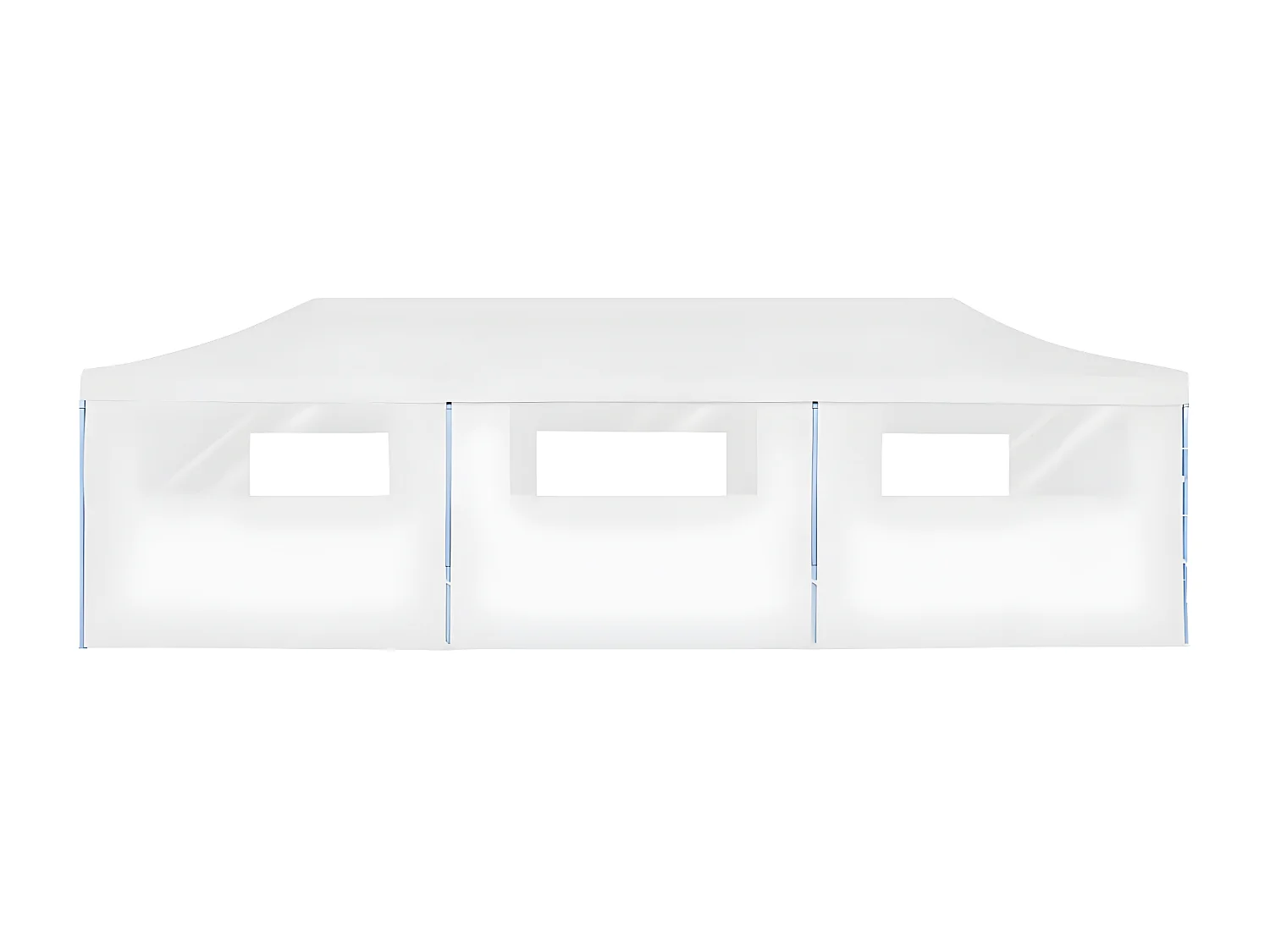 Carpa de fiestas pop-up plegable con 8 paredes blanco 3x9 m ES902530