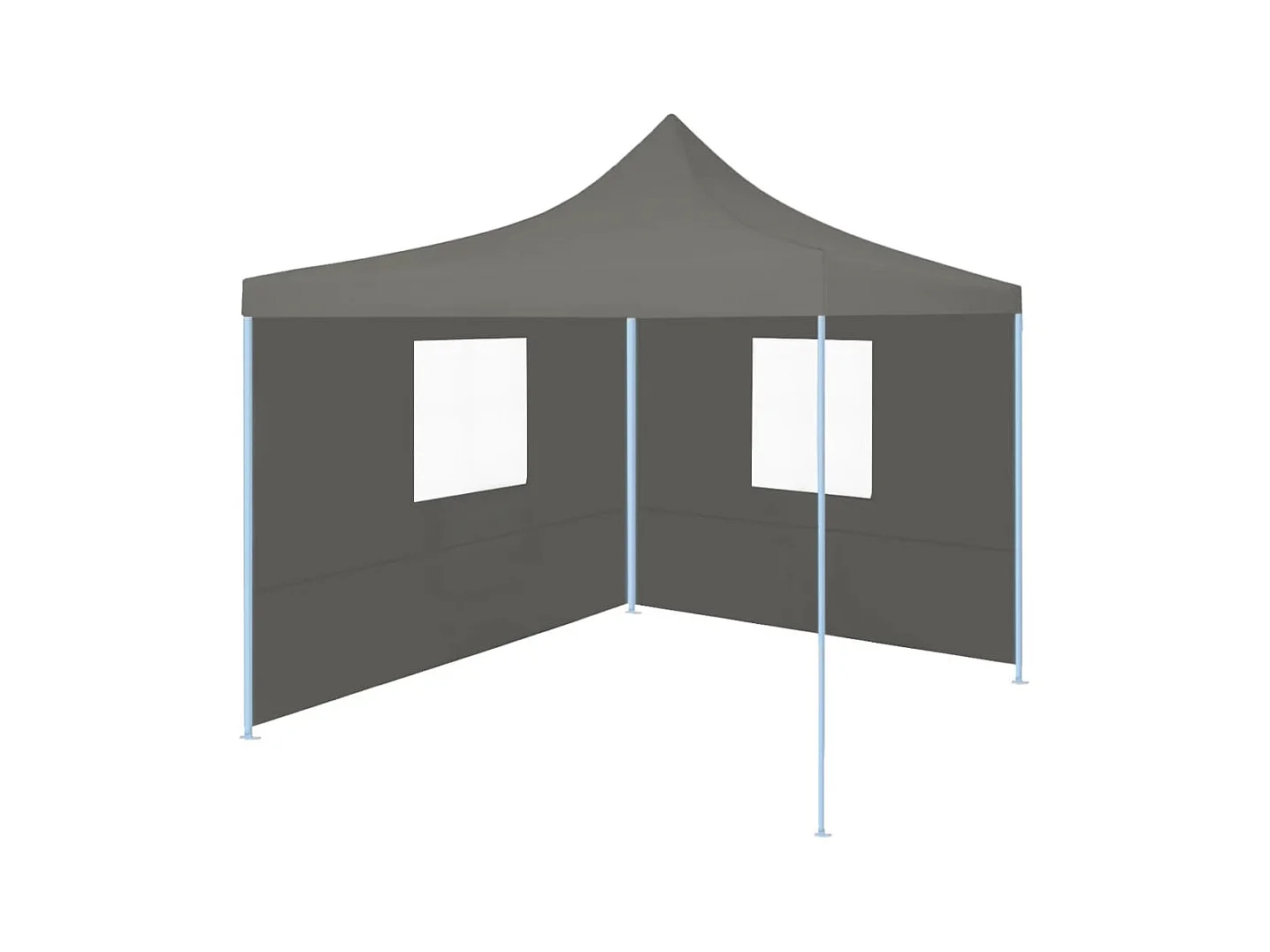 Tente de réception pliable avec 2 parois 2x2 m Acier Anthracite WVGQ3064