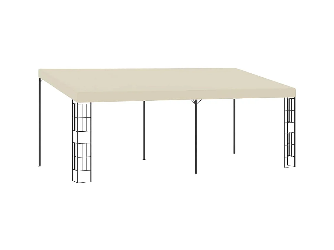 Tonnelle mural 3x6 m Crème Tissu WVGQ3620