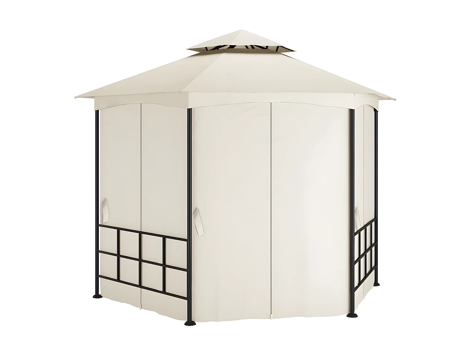 Tonnelle avec parois 3,1x2,7 m Crème  WVGQ2610