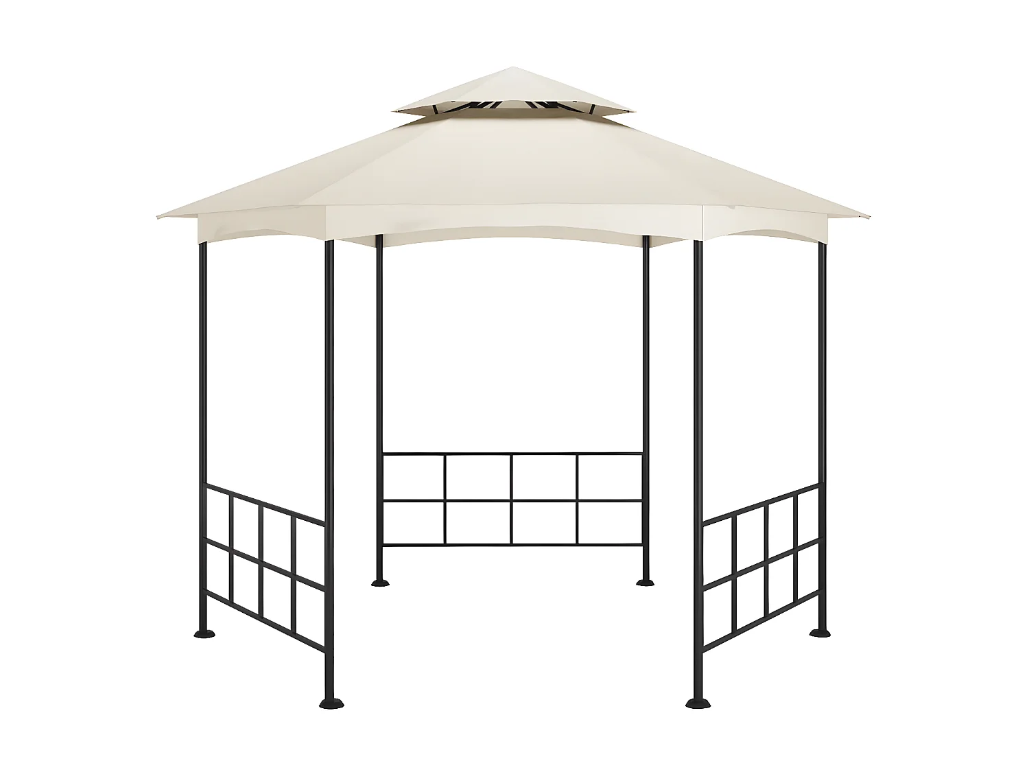 Tonnelle avec parois 3,1x2,7 m Crème  WVGQ2610