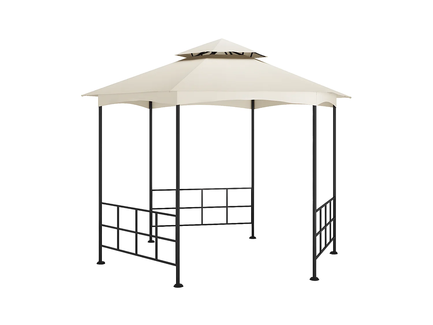 Tonnelle avec parois 3,1x2,7 m Crème  WVGQ2610