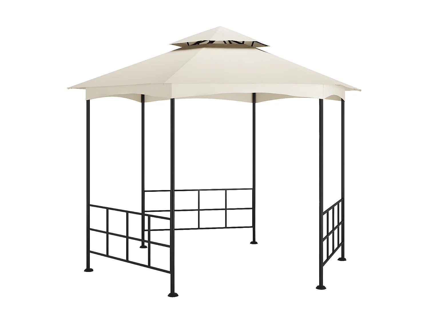 Tonnelle avec parois 3,1x2,7 m Crème  WVGQ2610