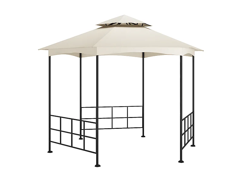 Tonnelle avec parois 3,1x2,7 m Crème  WVGQ2610