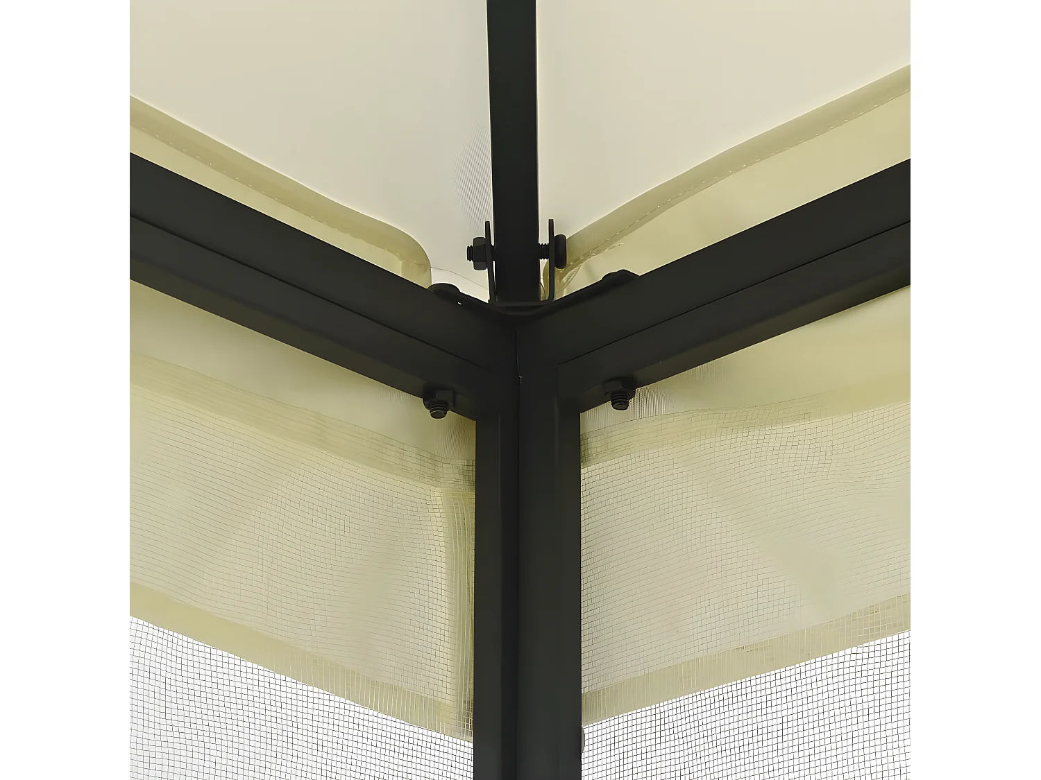 Tonnelle avec moustiquaire 300x300x265 cm Crème WVGQ6737