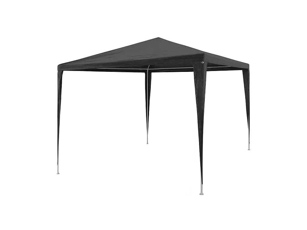 Tente de réception 3x3 m PE Anthracite WVGQ5326