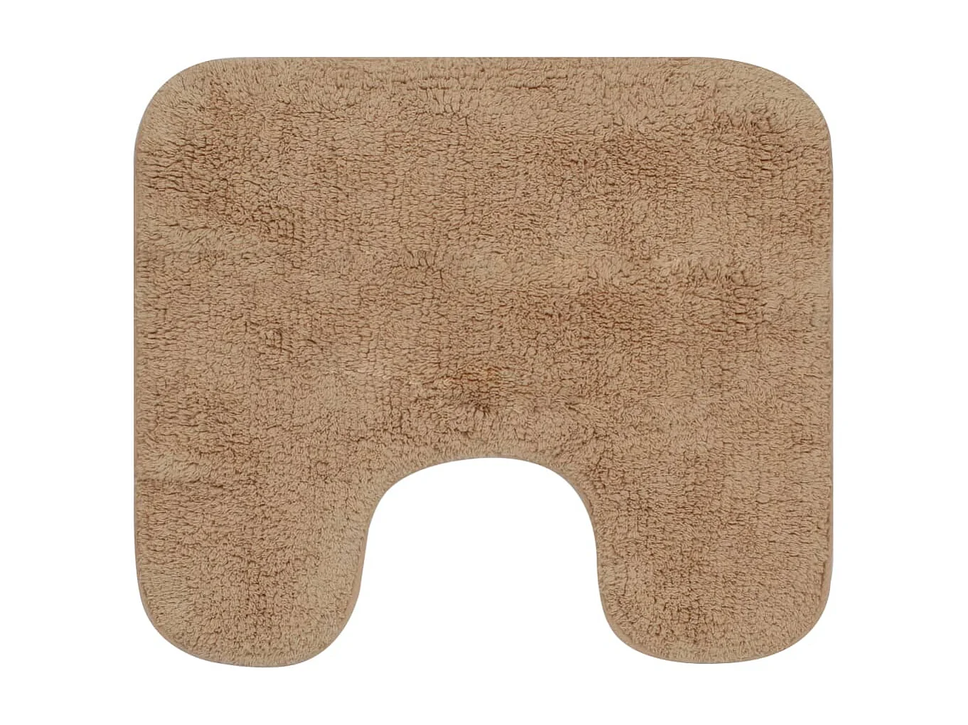 Tapis de salle de bain 2 pcs Tissu Beige WVGQ5314