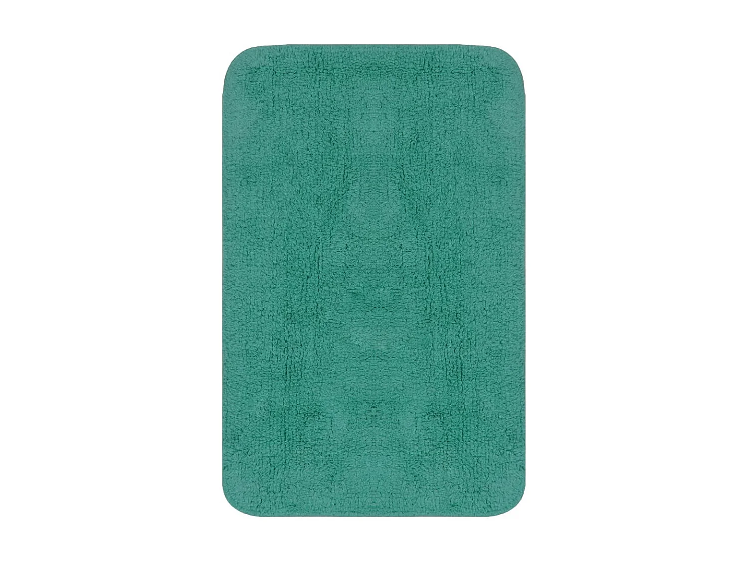 Jeu de tapis de salle de bain 3 pcs Tissu Turquoise WVGQ5598