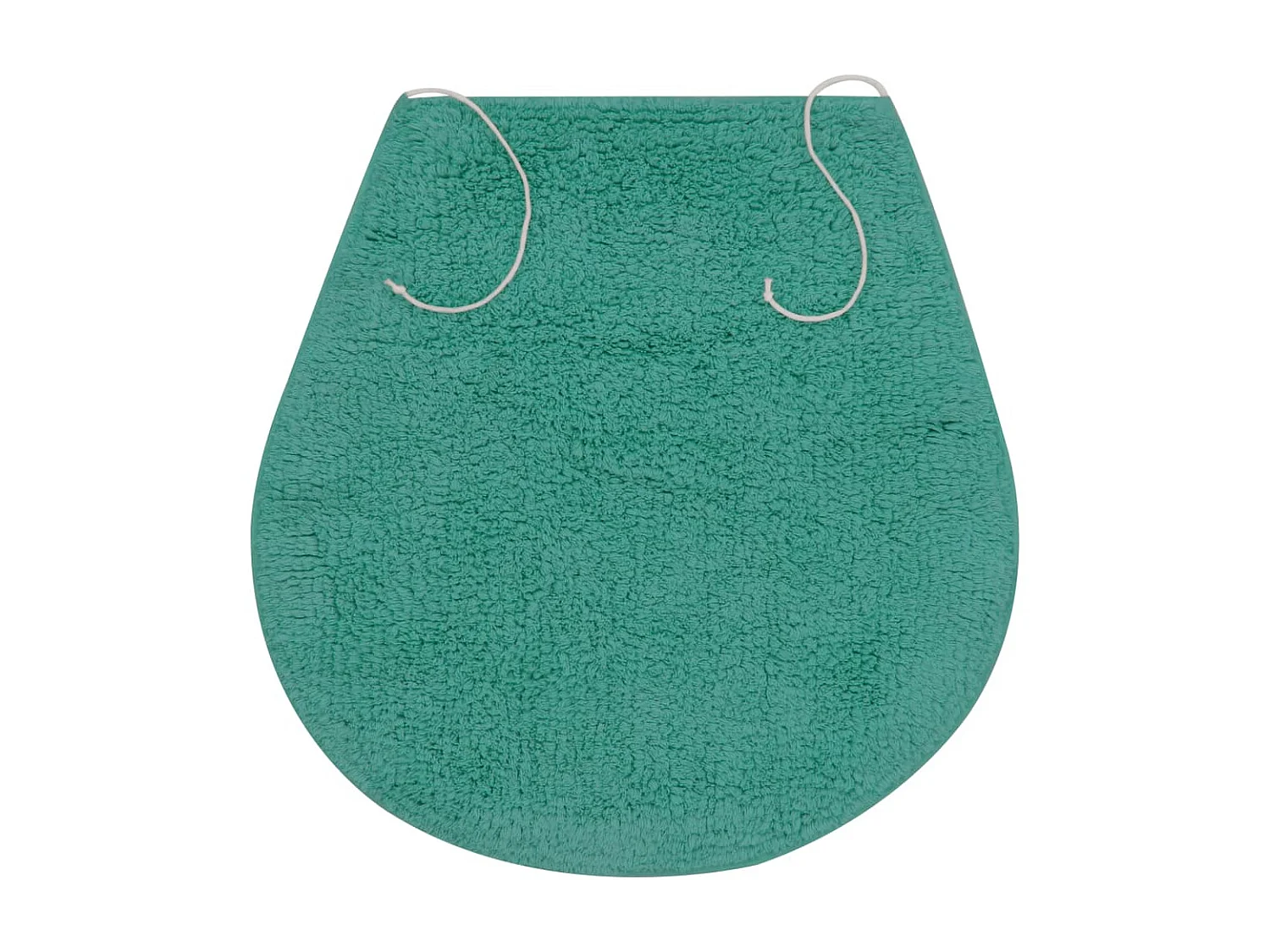 Jeu de tapis de salle de bain 3 pcs Tissu Turquoise WVGQ5598