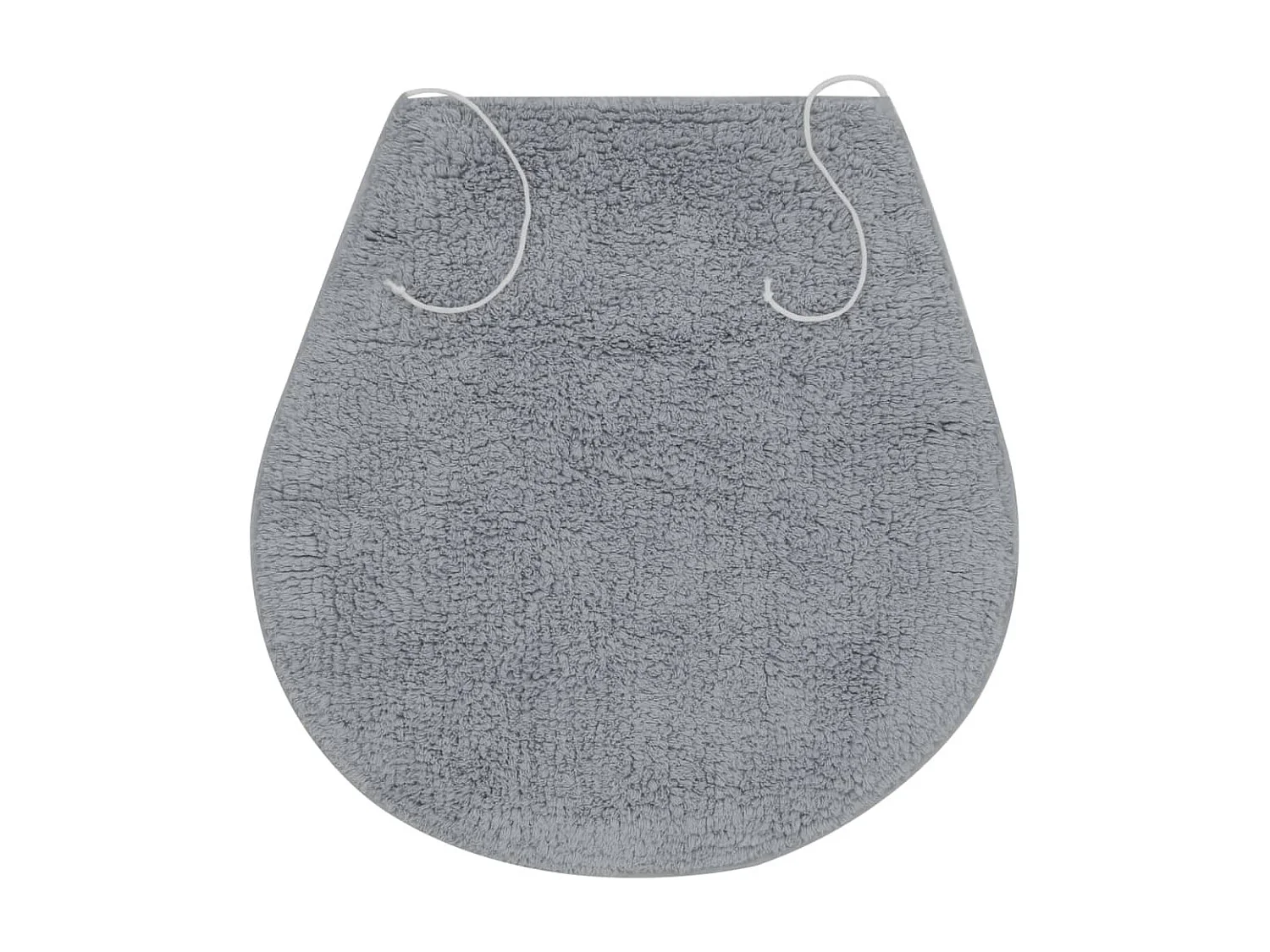 Jeu de tapis de salle de bain 3 pcs Tissu Gris WVGQ7632