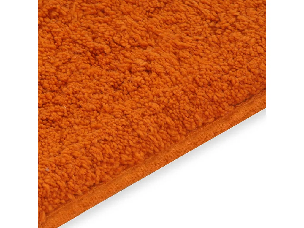 Badmattenset stof oranje 2-delig NL922108