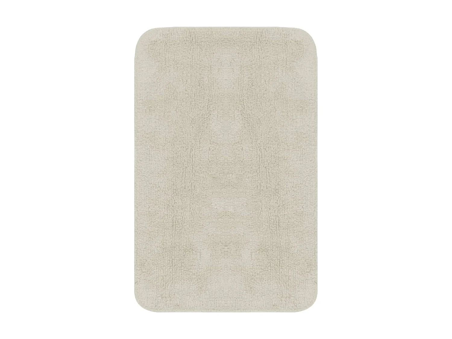 Jeu de tapis de salle de bain 2 pcs Tissu Blanc WVGQ1062