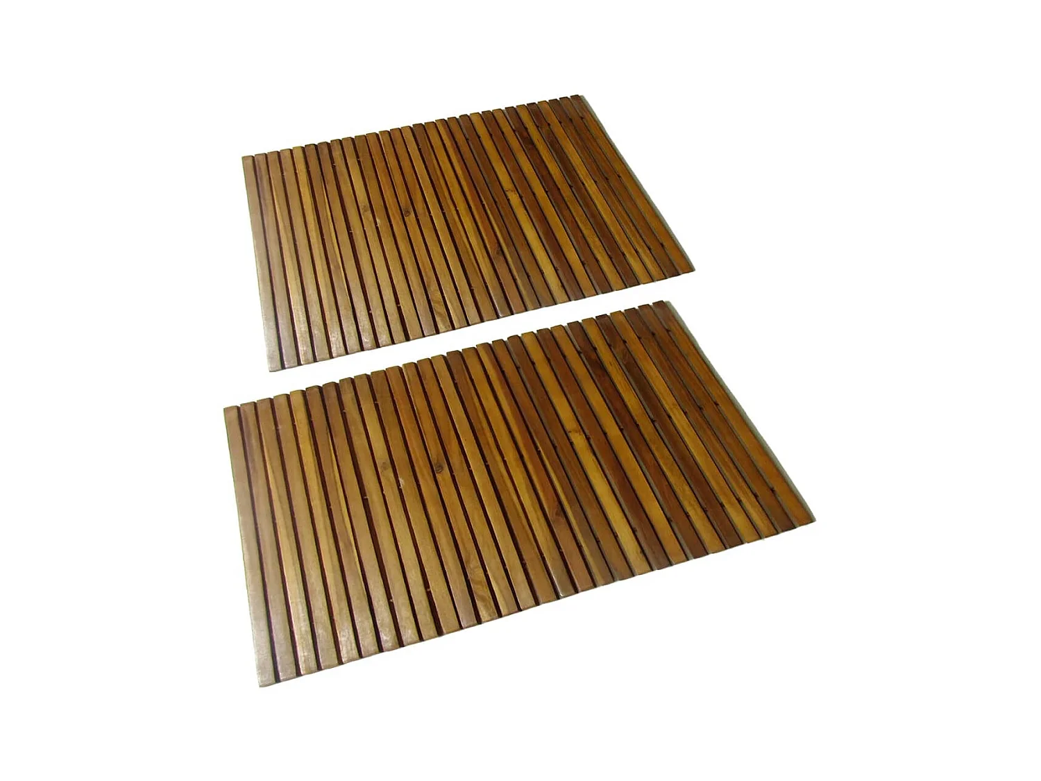 Tapis de bain 2 pcs Acacia 80x50 cm WVGQ7935