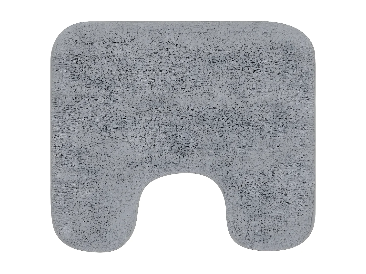 Tapis de salle de bain 2 pcs Tissu Gris WVGQ9281