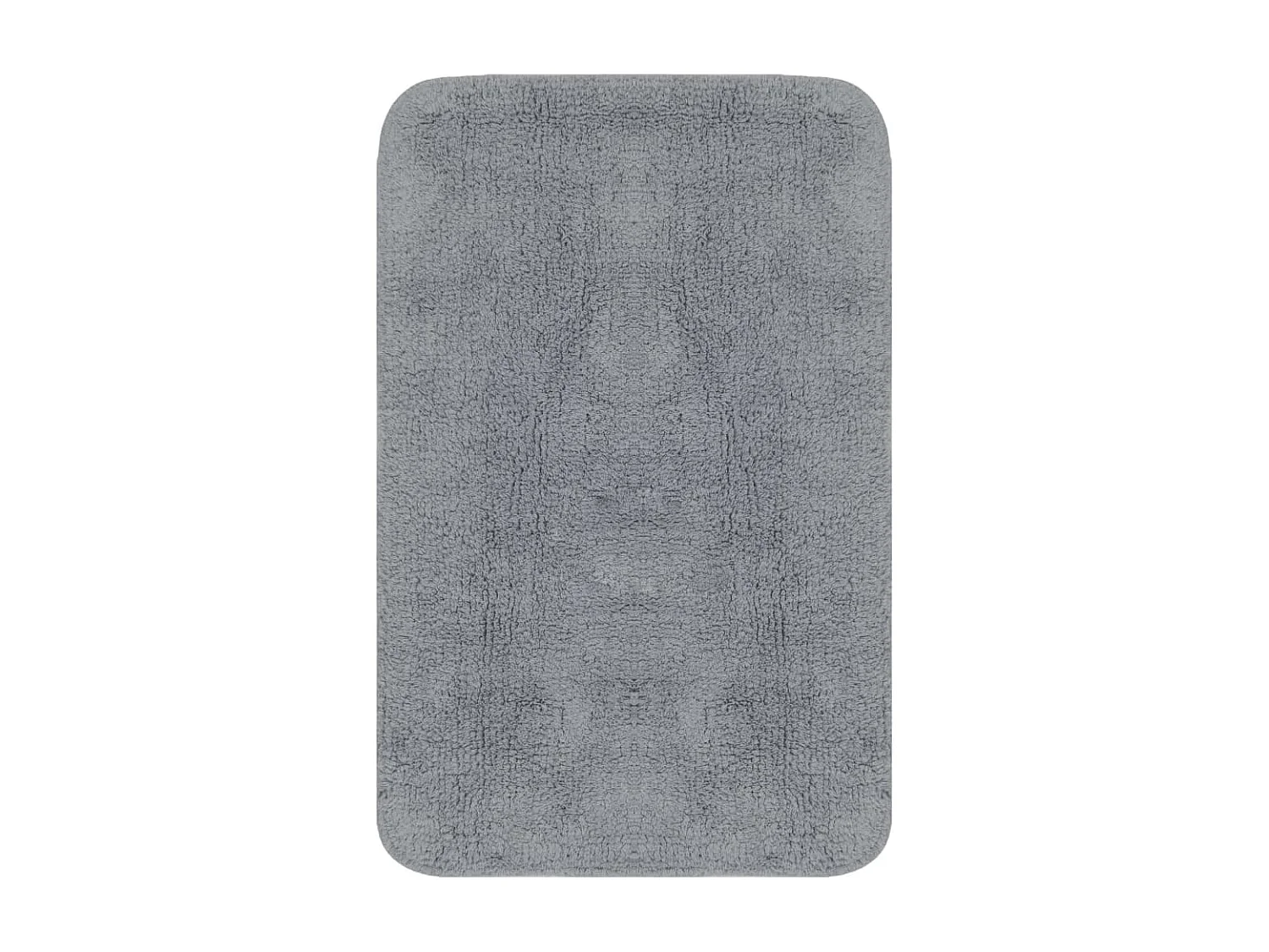 Conjunto de alfombras de baño de tela 2 piezas gris ES646692